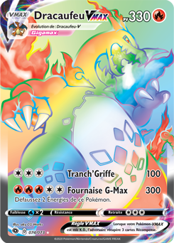 Carte pokémon Dracaufeu Vmax en métal de couleur or | Beebs