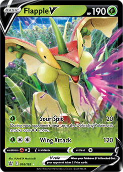 Flapple V 18/163 Pokémon card from Battle Styles for sale at best price