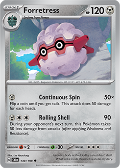 Forretress 139/198 Pokémon card from Scarlet & Violet for sale at best price