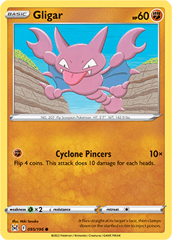 Gligar 095/196 Pokémon card from Lost Origin for sale at best price