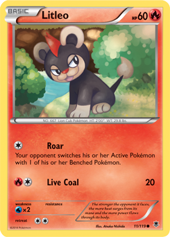 Litleo 11/119 Pokémon card from Phantom Forces for sale at best price