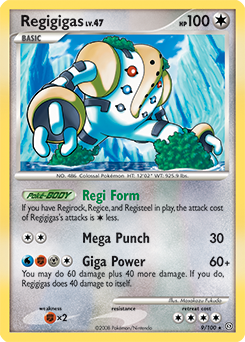 Check the actual price of your Regigigas 9/100 Pokemon card