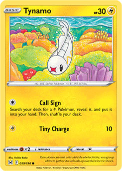 Tynamo 059/196 Pokémon card from Lost Origin for sale at best price