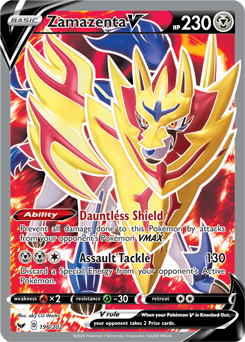 Pokemon Card Sword & Shield “Zamazenta V” s4a 139 RR Shiny Star V
